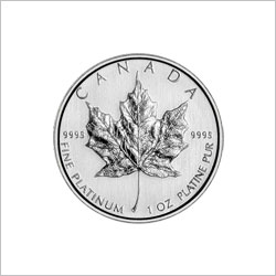 1 OZ Canadian Platinum Maple Leaf