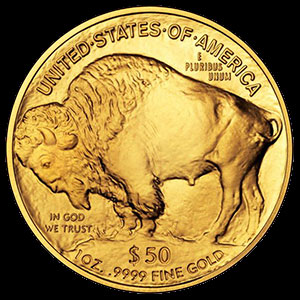 American Buffalo Gold Coin 1 OZ Reverse