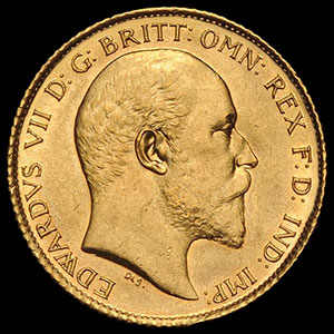 British Sovereign Gold Coin Obverse