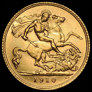 British Sovereign Gold Coin Reverse