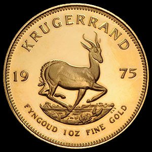 South African Gold Krugerrand 1 OZ Reverse