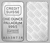 Credit Suisse Palladium Bullion Bar 1 OZ