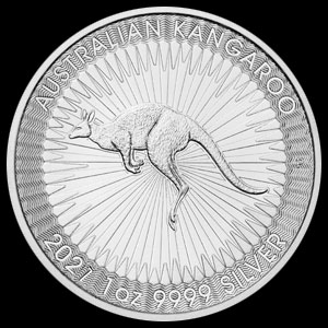 Australian Silver Kangaroo 1 OZ Reverse