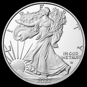 American $1 Silver Eagle 1 OZ Obverse