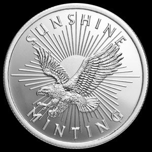 Sunshine Mint Silver Round 1 OZ Obverse