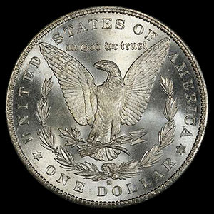 1878-1904 US Silver Morgan Dollar Reverse