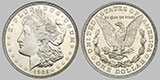 American 1921 Silver Morgan Dollar